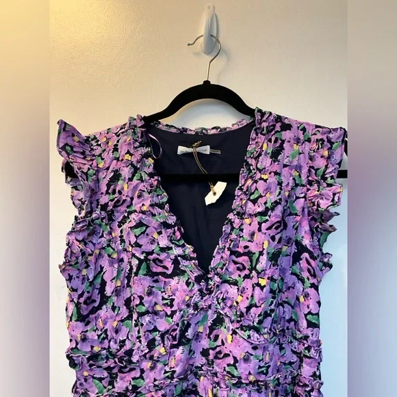 ✨Free the Roses FLORAL RUFFLE DETAIL LONG DRESS - Picture 7 of 10